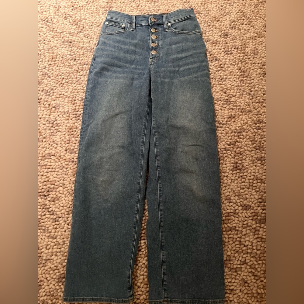 Dark Wash Madewell Vintage Wide Leg Jeans